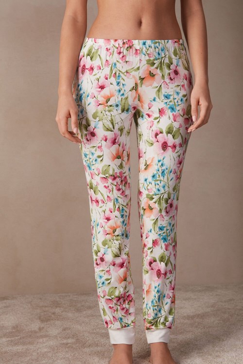 Intimissimi Botanical Lyrics Full Length Modal Pants Wit | 92678PQLZ