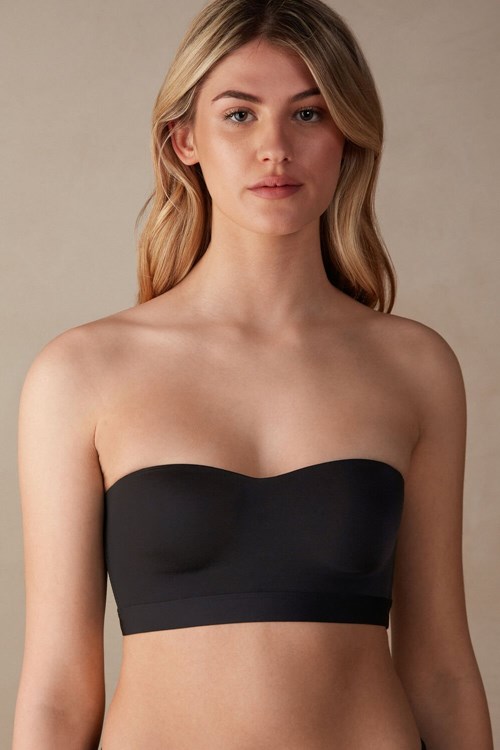 Intimissimi Bra Top in Ultralight Microfiber Zwart Zwart | 14765NYBC