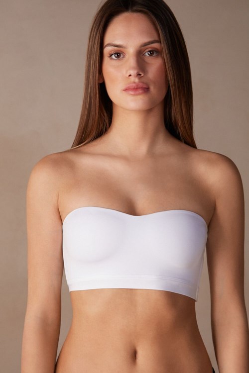 Intimissimi Bra Top in Ultralight Microfiber Wit Wit | 28319DFBP