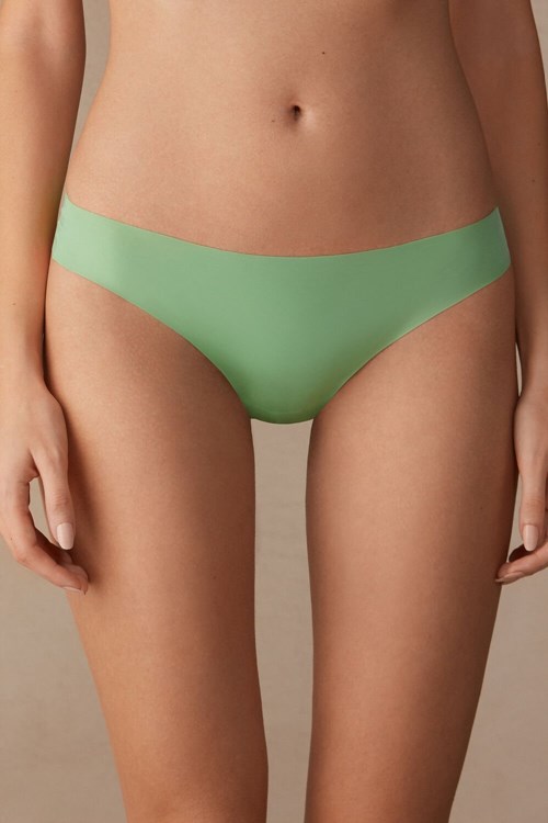 Intimissimi Brazilian Panties in Seamless Ultra Light Microfiber Groen Mintgroen | 19470YCBS