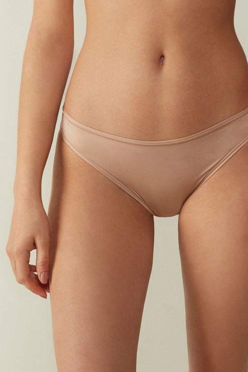 Intimissimi Brazilian Panties in Ultralight Microfiber Beige | 08396XGYI