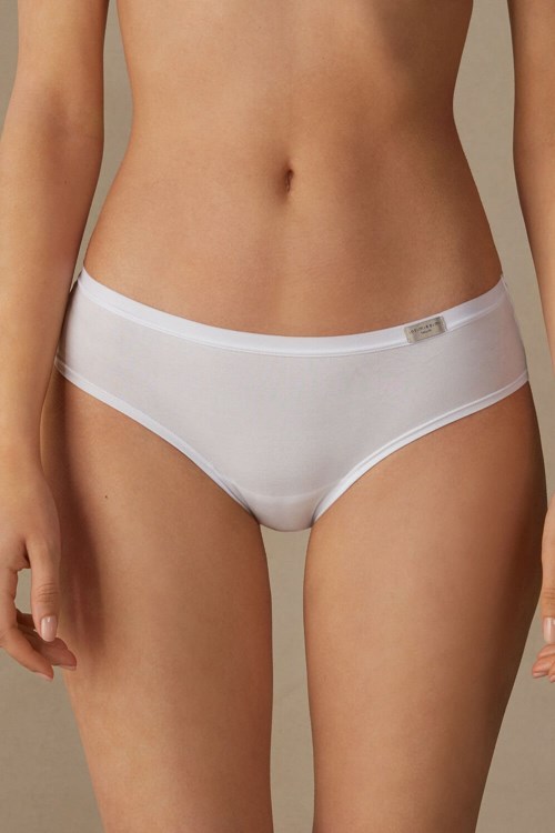 Intimissimi Cozy Panties in Katoenen Wit Wit | 29816RUDV