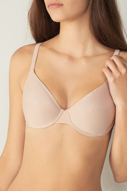 Intimissimi Francesca Ultralight Microfiber Balconette Bra Beige | 43965XJST