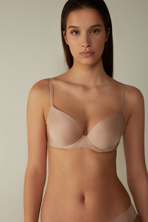 Intimissimi Irina Microfiber Balconette Bra Beige | 58924AERC