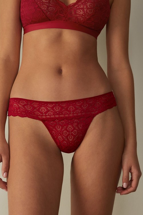 Intimissimi Kanten Brazilian Rood Rood | 90874BPXZ