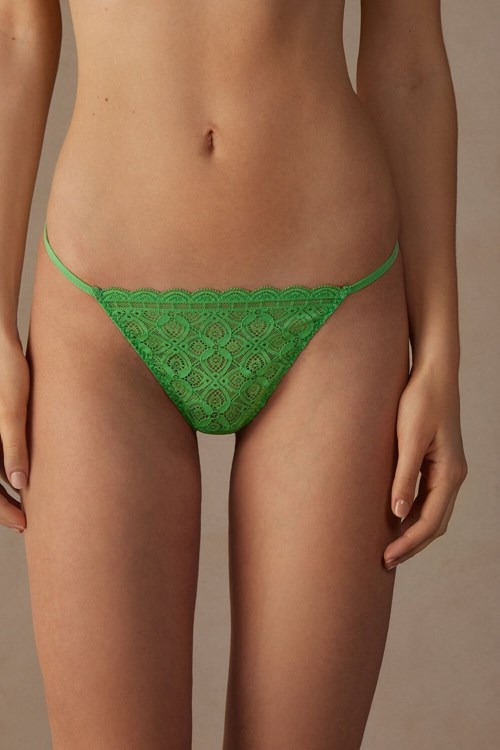 Intimissimi Kanten String String Groen Mintgroen | 51960CUMB