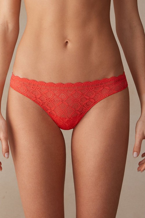 Intimissimi Kanten and Microfiber Brazilian Oranje | 10493WFQG