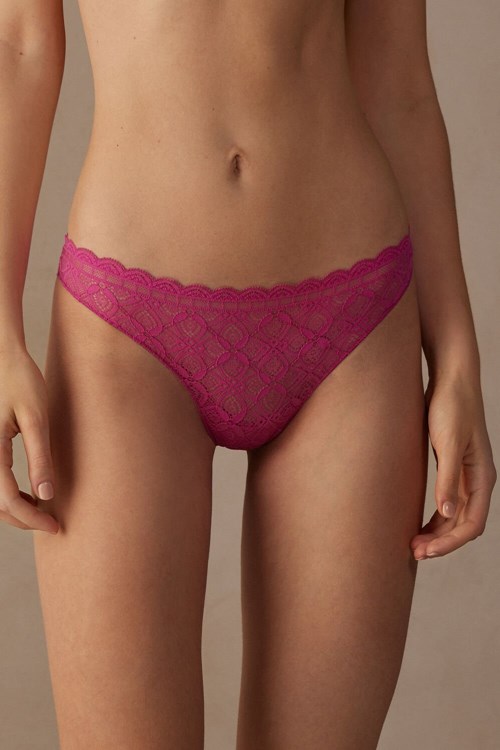 Intimissimi Kanten and Microfiber Brazilian Roze Roze | 93510SIGZ