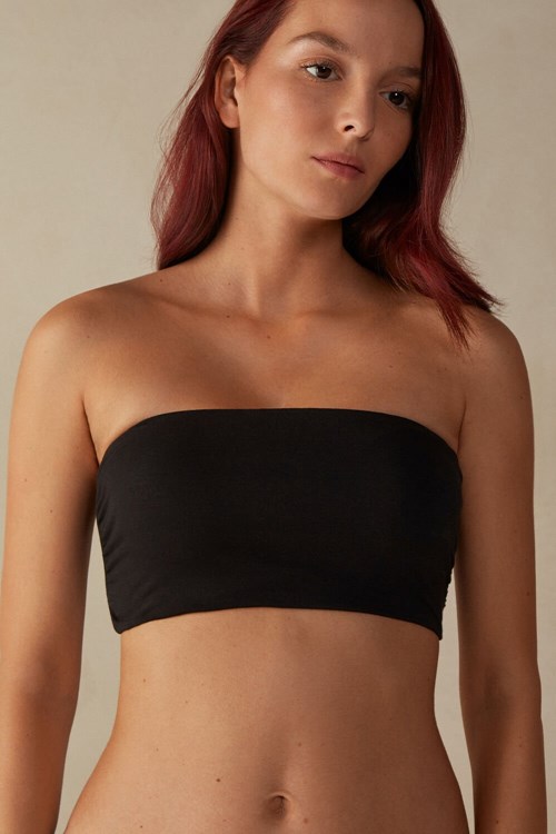 Intimissimi Katoenen Bra Top Zwart Zwart | 67953QMBF