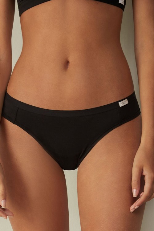 Intimissimi Katoenen Brazilian Zwart Zwart | 40786USDQ