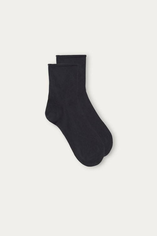 Intimissimi Kort Socks in Stretch Supima® Katoenen Grijs | 08543QHDP