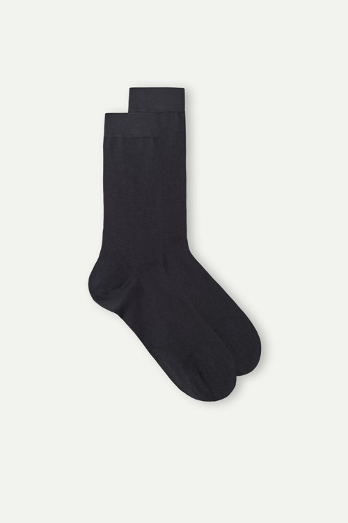 Intimissimi Kort Socks in Stretch Supima® Katoenen Grijs | 81745AIRV