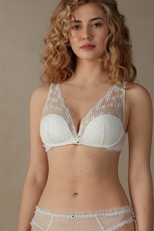 Intimissimi Little Pleasures Giorgia Balconette Bra Wit Zwart | 83596YNXK