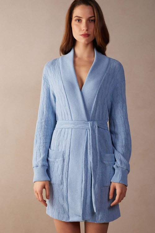 Intimissimi Lost in Fields Braided Robe Lichtblauw Lichtblauw | 18295DEYJ