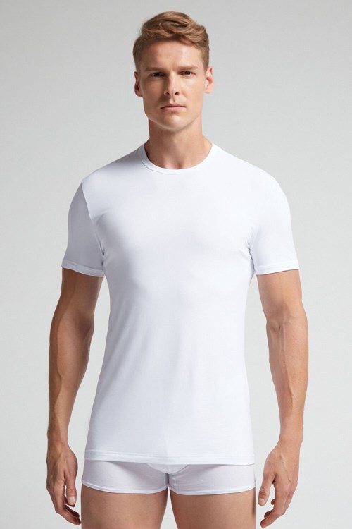 Intimissimi Microfiber T-shirt Wit Wit | 25178JRPB