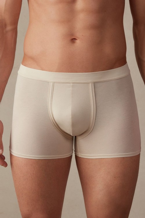 Intimissimi Natural Fresh Supima® Katoenen Boxers Beige | 01293EQDC