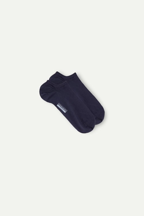 Intimissimi No-show Socks in Supima® Katoenen Blauw Blauw | 75168GTLR