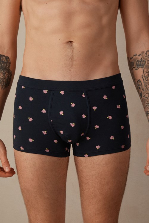 Intimissimi Piggy Bank Boxers in Stretch Supima® Katoenen Blauw Blauw | 14092SXPG