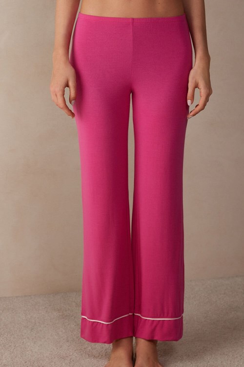 Intimissimi Pretty Flowers Full Length Modal Pants Roze | 09835LMJW