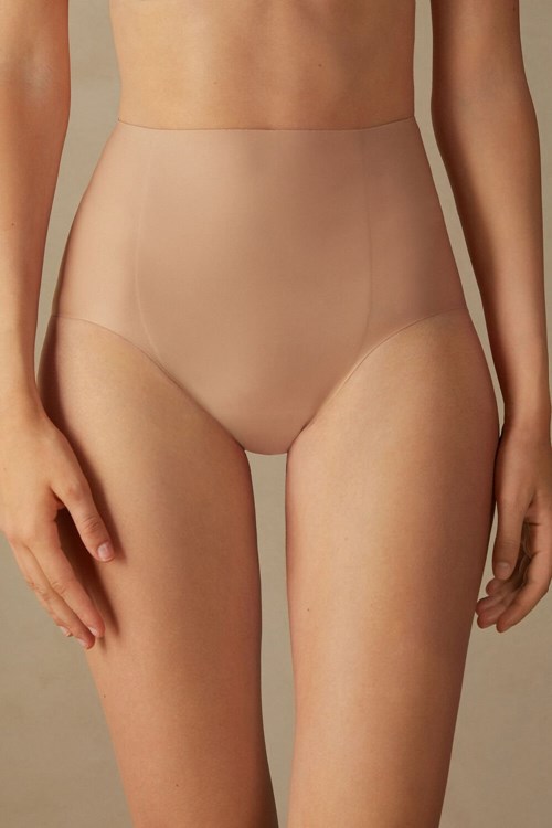 Intimissimi Raw-Cut Microfiber Briefs Beige | 54790CARI