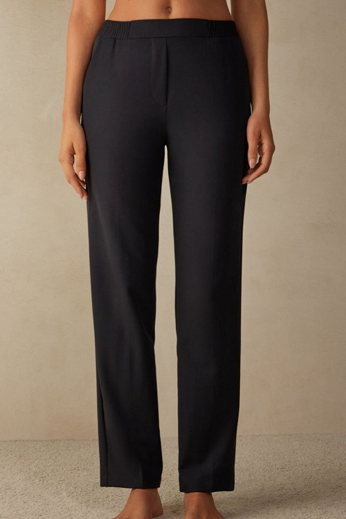 Intimissimi Rechtdoor Cut Pants with Pockets Zwart Zwart | 83490DPXA