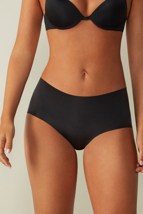 Intimissimi Seamless Microfiber Hipster Zwart Zwart | 09183YZMA