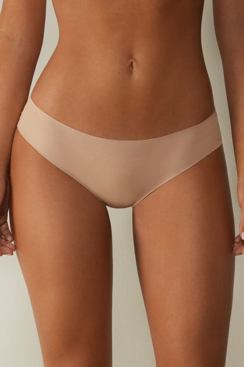 Intimissimi Seamless Supima® Katoenen Panties Beige | 38216IRBM