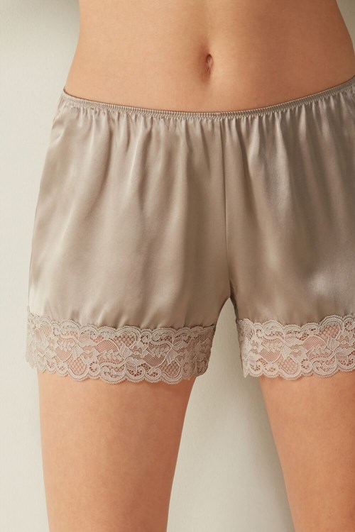 Intimissimi Silk Shorts Beige | 12079KTMC