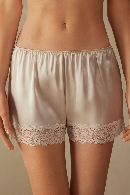 Intimissimi Silk Shorts Roze | 62537MIZG