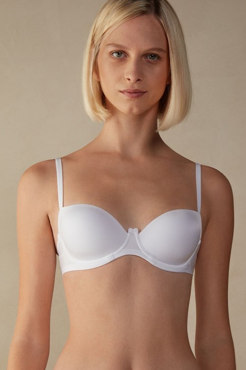 Intimissimi Sofia Balconette Bra in Ultralight Microfiber Wit Wit | 24056LZJR