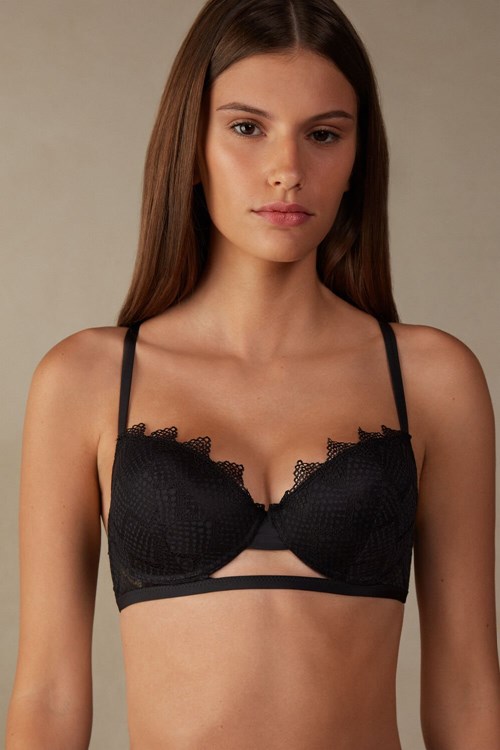 Intimissimi Sofia Urban Nomad Balconette Bra Zwart | 05243JBCI