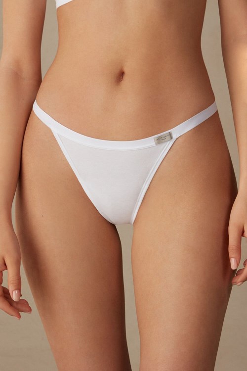 Intimissimi String String in Katoenen Wit Wit | 85092DRMS