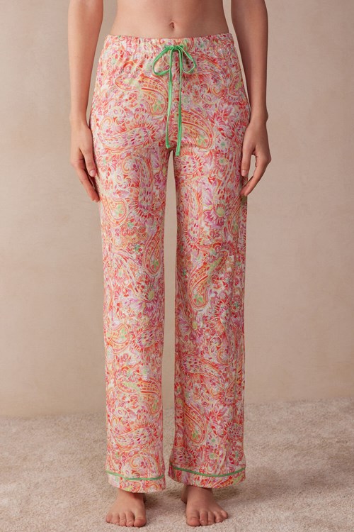 Intimissimi Summer Journey Ultrafresh Supima® Katoenen Full Length Pants Gekleurd | 28509IDAU