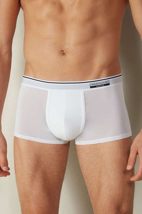 Intimissimi Super Fresh Micro-mesh Boxers Wit Wit | 48615QVZE