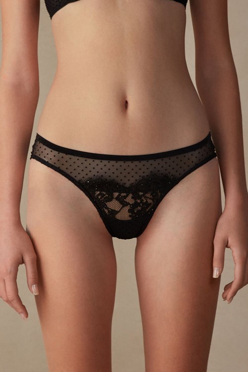 Intimissimi Time to Shine Brazilian Zwart Zwart | 86921YCXM