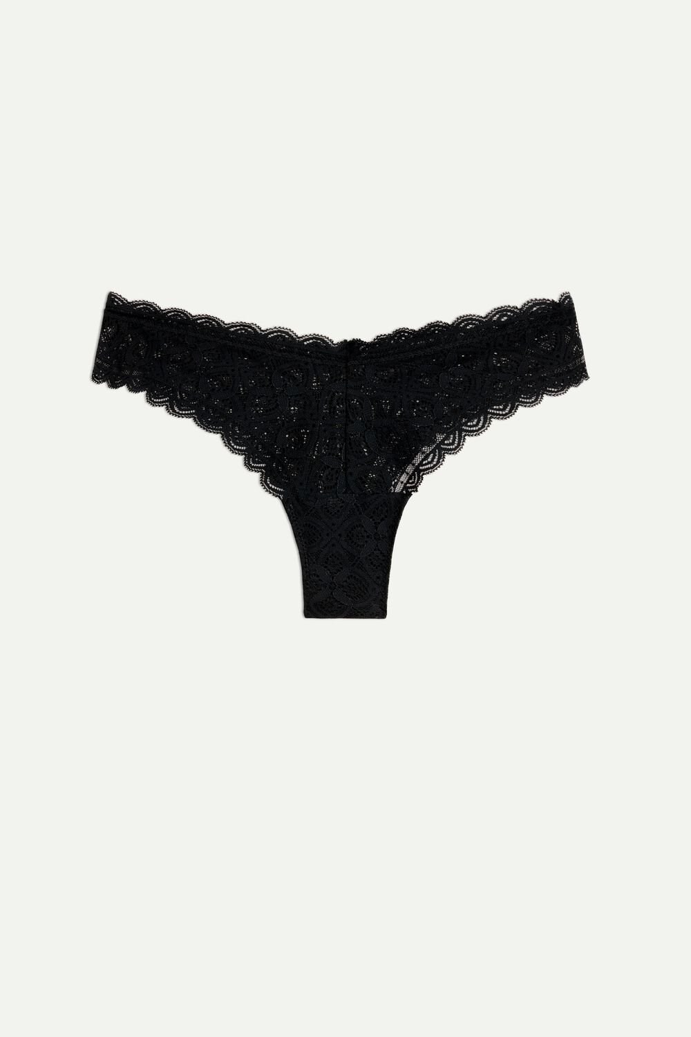 Intimissimi 80s-style Kanten Brazilian Zwart Zwart | 50194GWRE