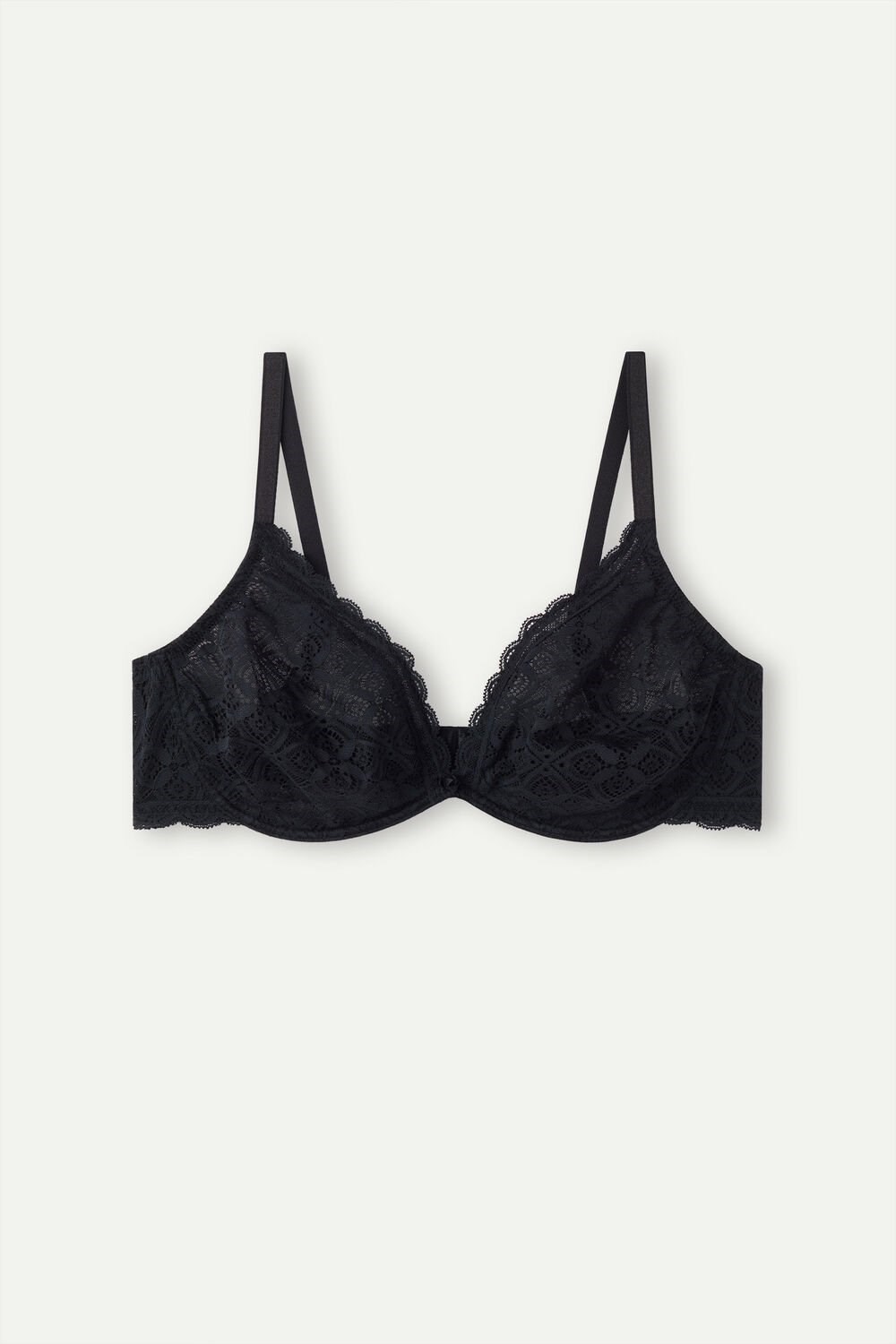 Intimissimi Alessia Balconette Bra in Kanten Zwart Zwart | 04728HUPE