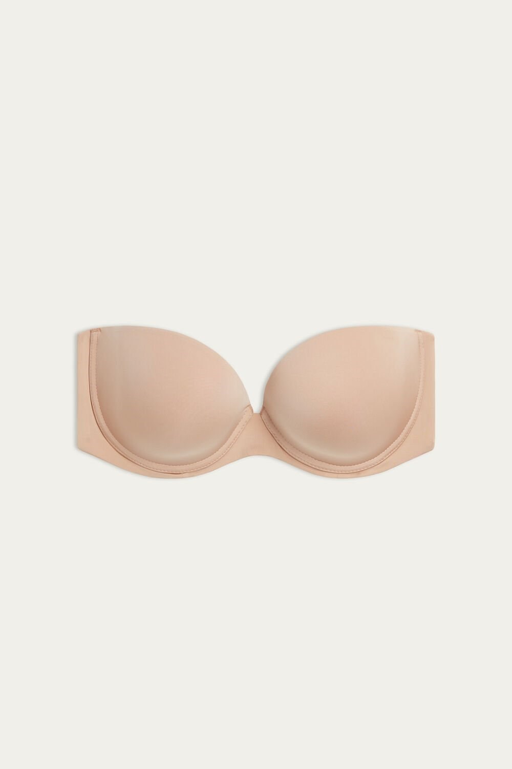 Intimissimi Anna Bandeau Bra in Ultralight Microfiber Beige | 57149DWSA