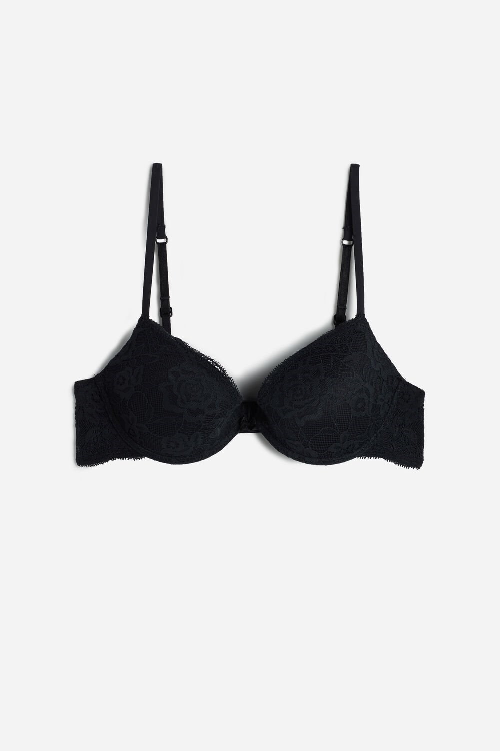 Intimissimi Bellissima Kanten Push-Up Bra Zwart Zwart | 28563MSRJ