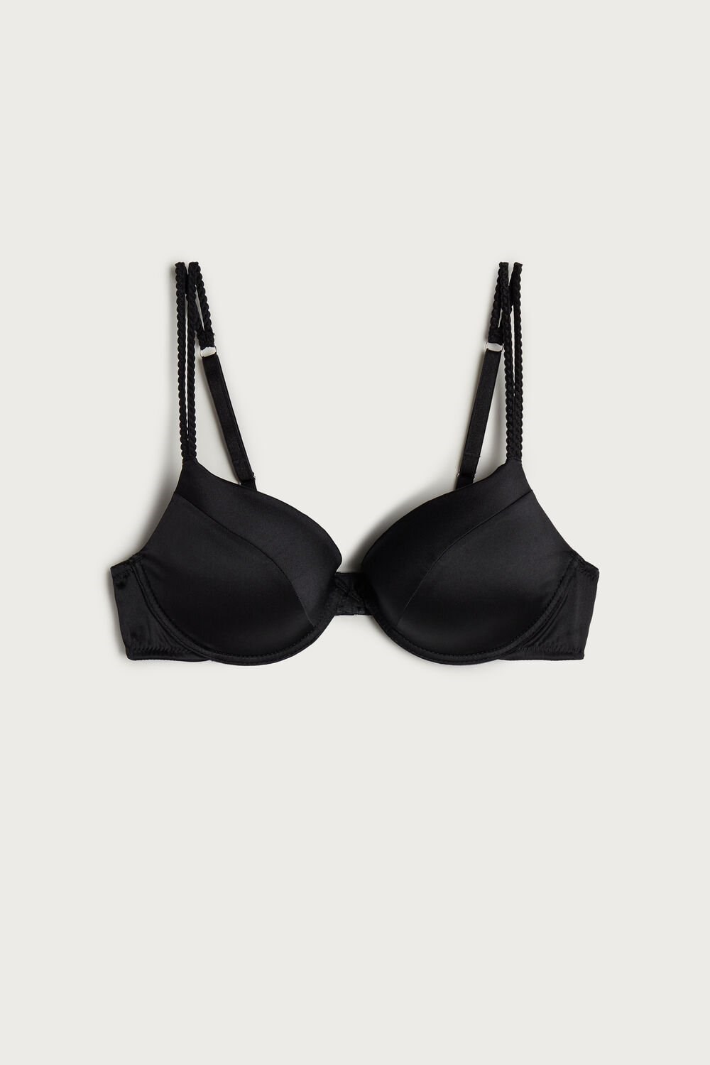 Intimissimi Bellissima Silk Push-Up Bra Zwart Zwart | 31065DNGP