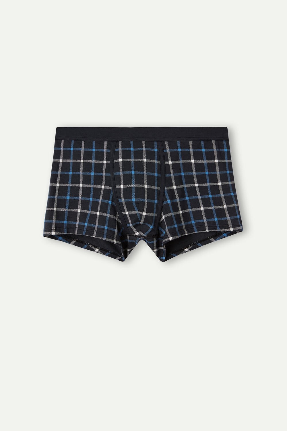 Intimissimi Blue Checkered Boxers in Stretch Supima® Katoenen Blauw Blauw | 10359LVEJ