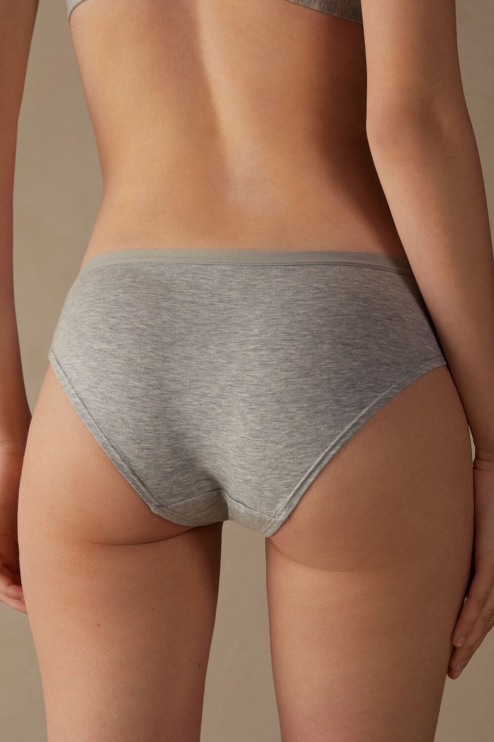 Intimissimi Cozy Panties in Katoenen Grijs Lichtgrijs | 45930MWOI