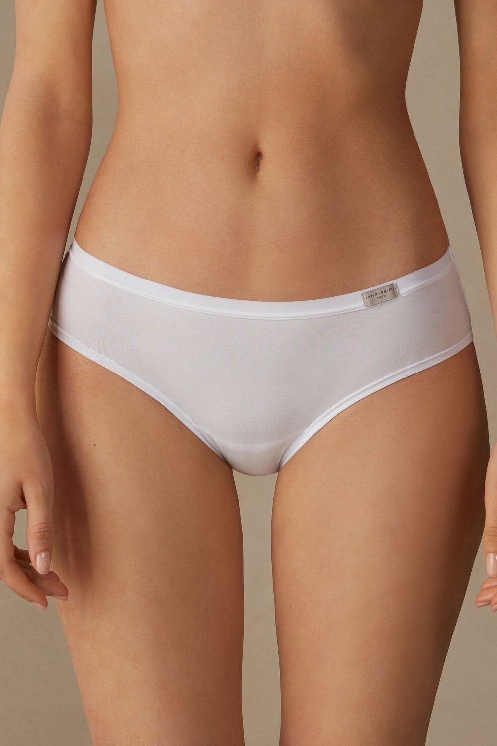 Intimissimi Cozy Panties in Katoenen Wit Wit | 29816RUDV