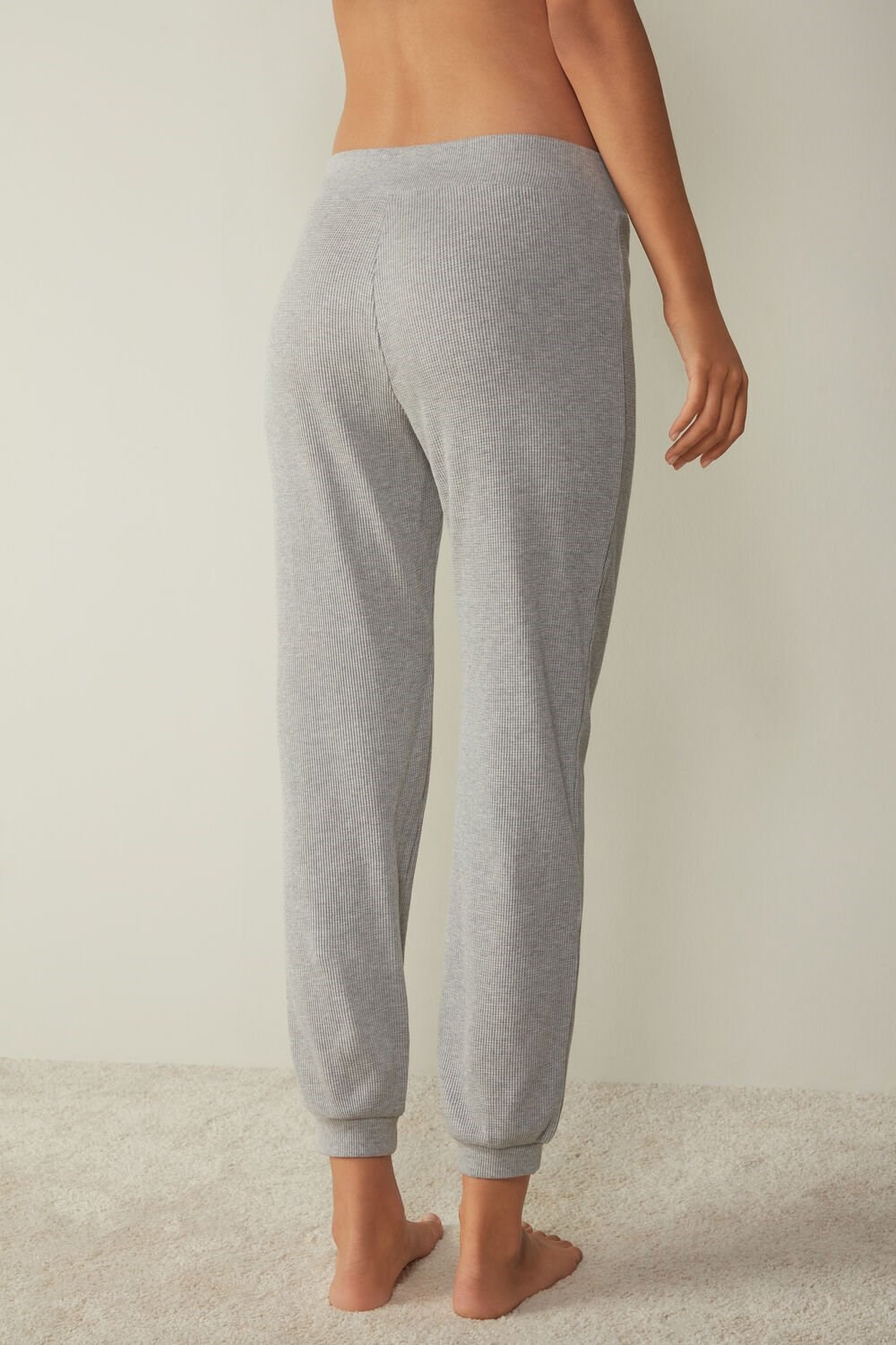 Intimissimi Cozy Waffle Pants Grijs Lichtgrijs | 45268WVFD