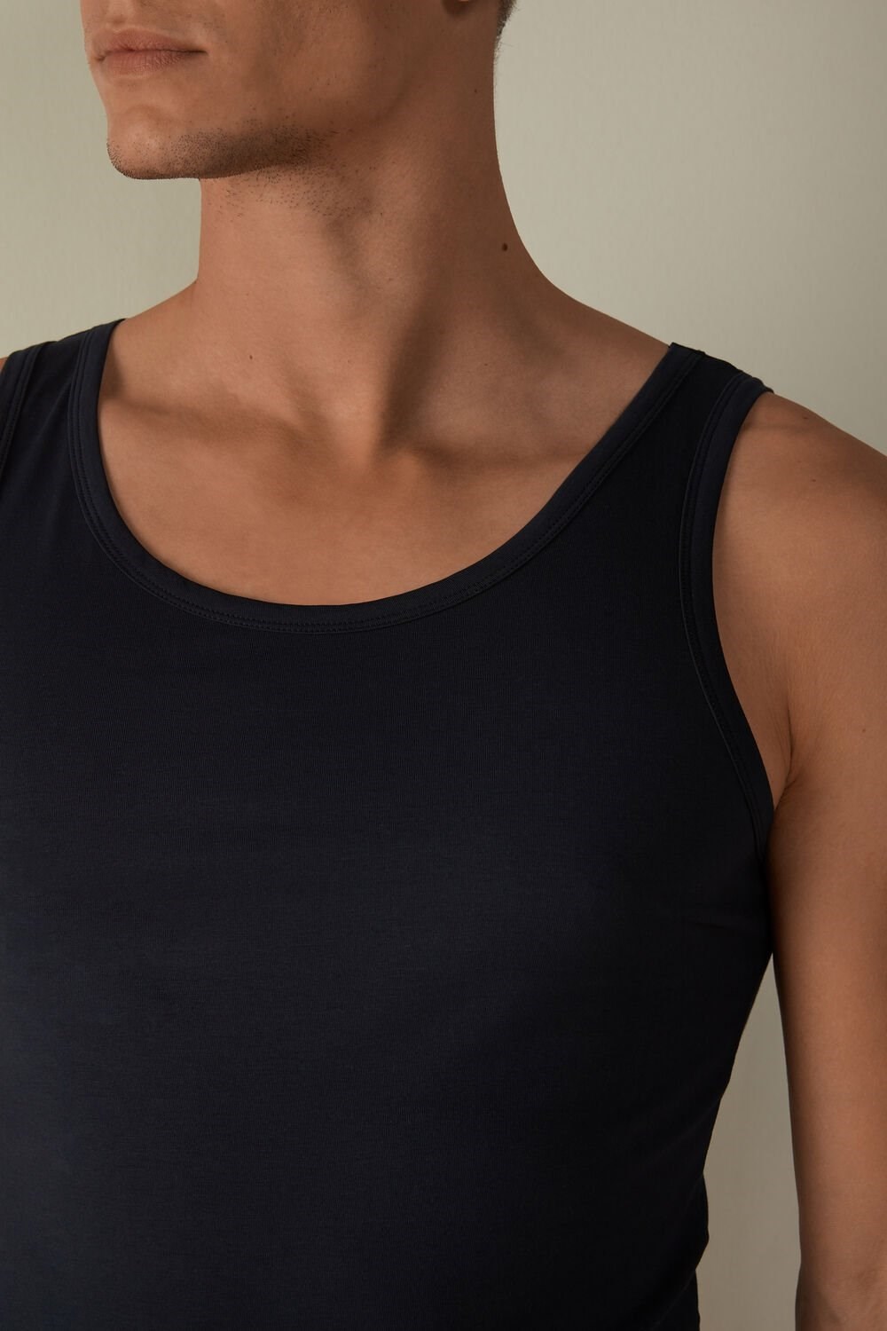 Intimissimi Crew Neck Tank Top Blauw Blauw | 54231YHGR