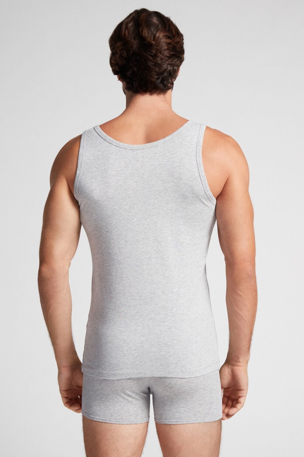 Intimissimi Crew Neck Tank Top Grijs Lichtgrijs | 86743JGNW