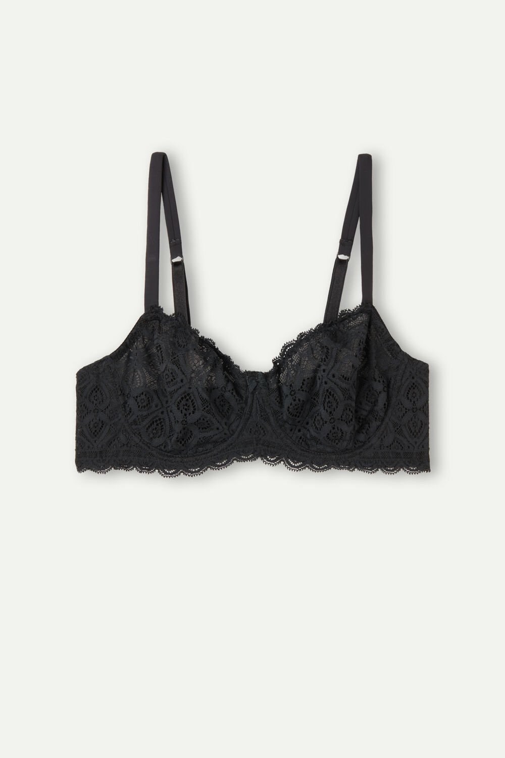 Intimissimi Daniela Balconette Bra in Kanten Zwart Zwart | 26943UYXQ