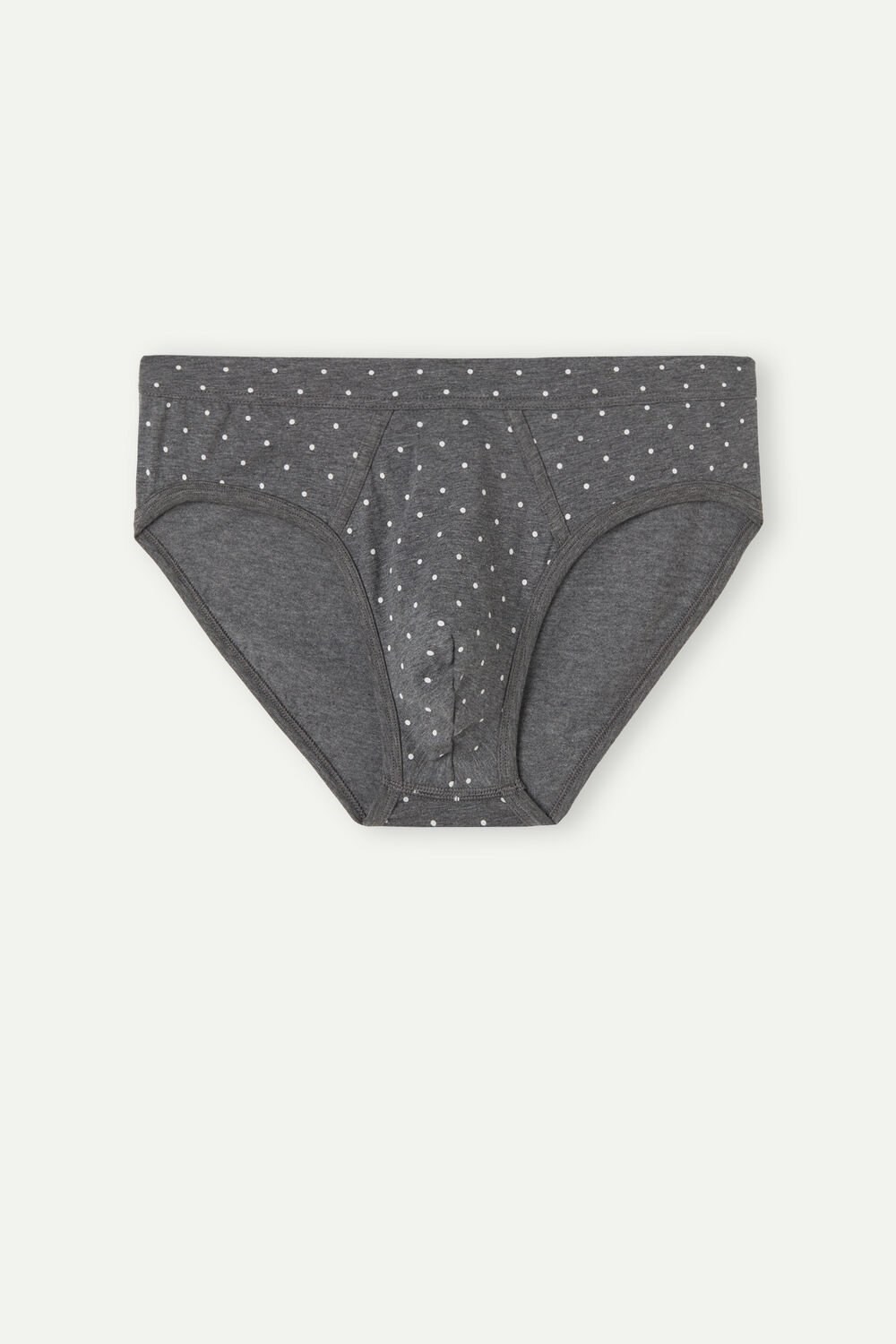 Intimissimi Dotted Briefs in Stretch Supima® Katoenen Grijs Grijs | 24610FPUC