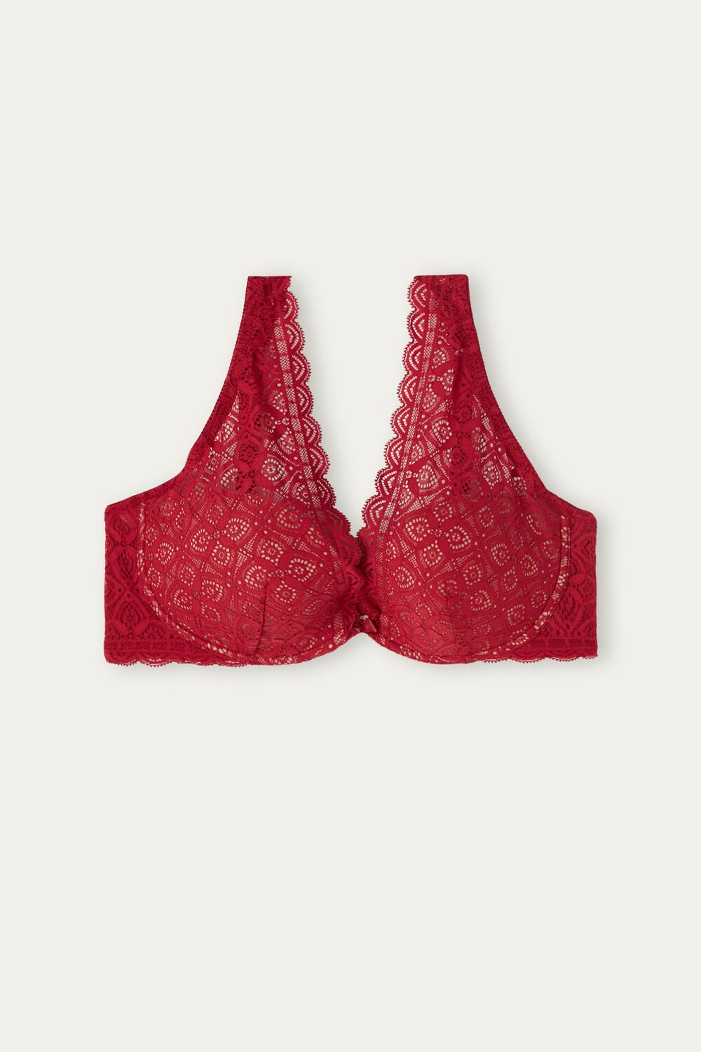 Intimissimi Elena Balconette Bra in Kanten Rood Rood | 58043LDPG