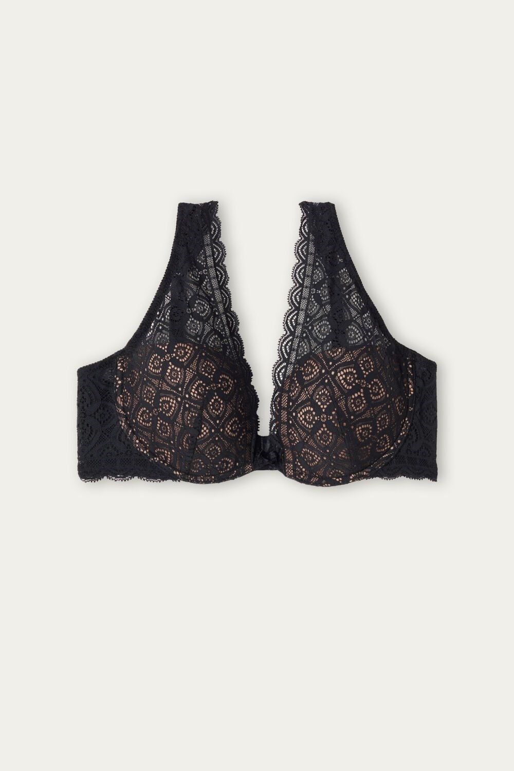 Intimissimi Elena Balconette Bra in Kanten Zwart Zwart | 98012XSBO